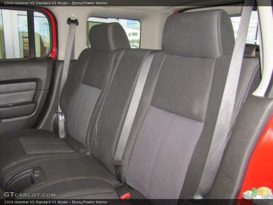 Ebony/Pewter Interior Rear Seat for the 2009 Hummer H3  #74323335