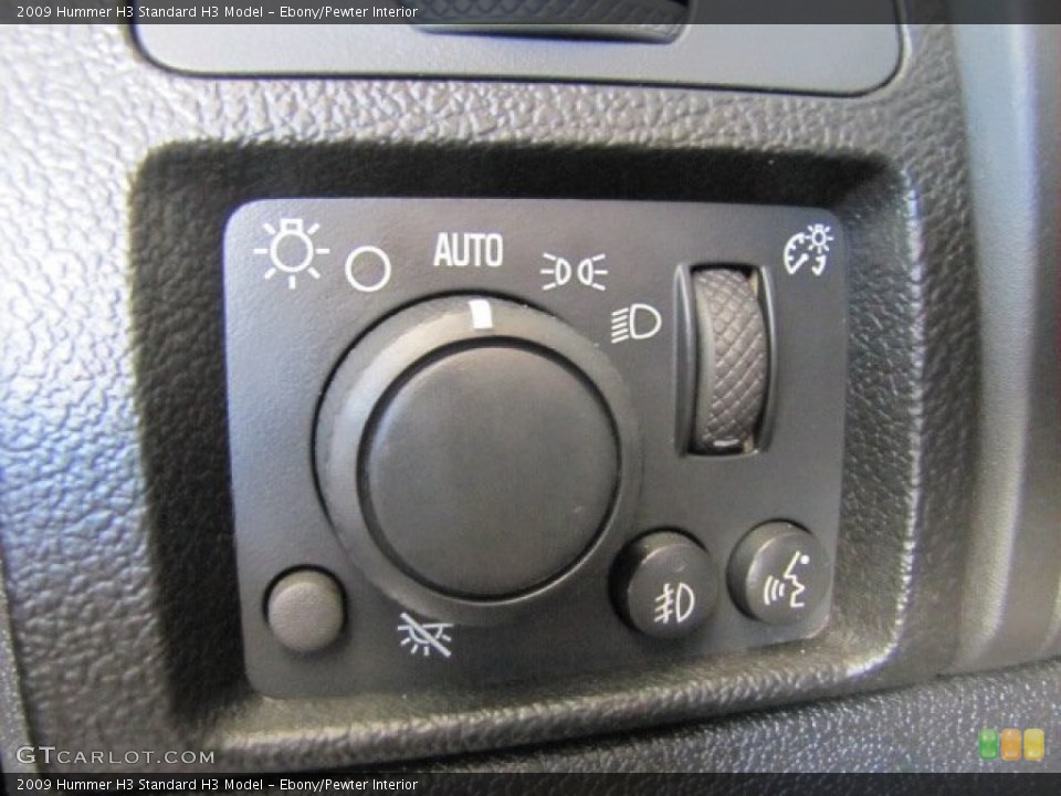 Ebony/Pewter Interior Controls for the 2009 Hummer H3  #74323409