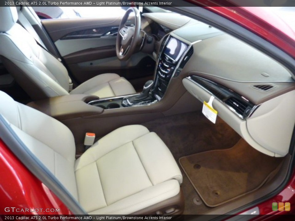 Light Platinum/Brownstone Accents Interior Photo for the 2013 Cadillac ATS 2.0L Turbo Performance AWD #74323449