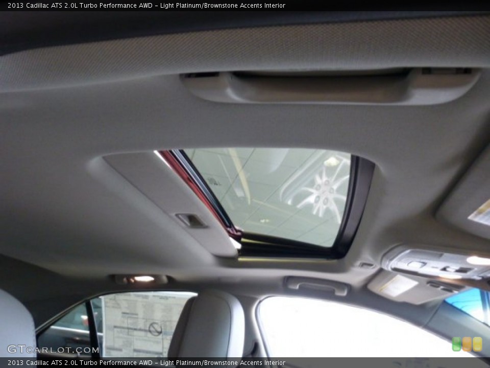 Light Platinum/Brownstone Accents Interior Sunroof for the 2013 Cadillac ATS 2.0L Turbo Performance AWD #74323496