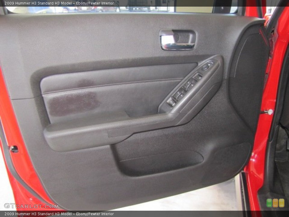 Ebony/Pewter Interior Door Panel for the 2009 Hummer H3  #74323499