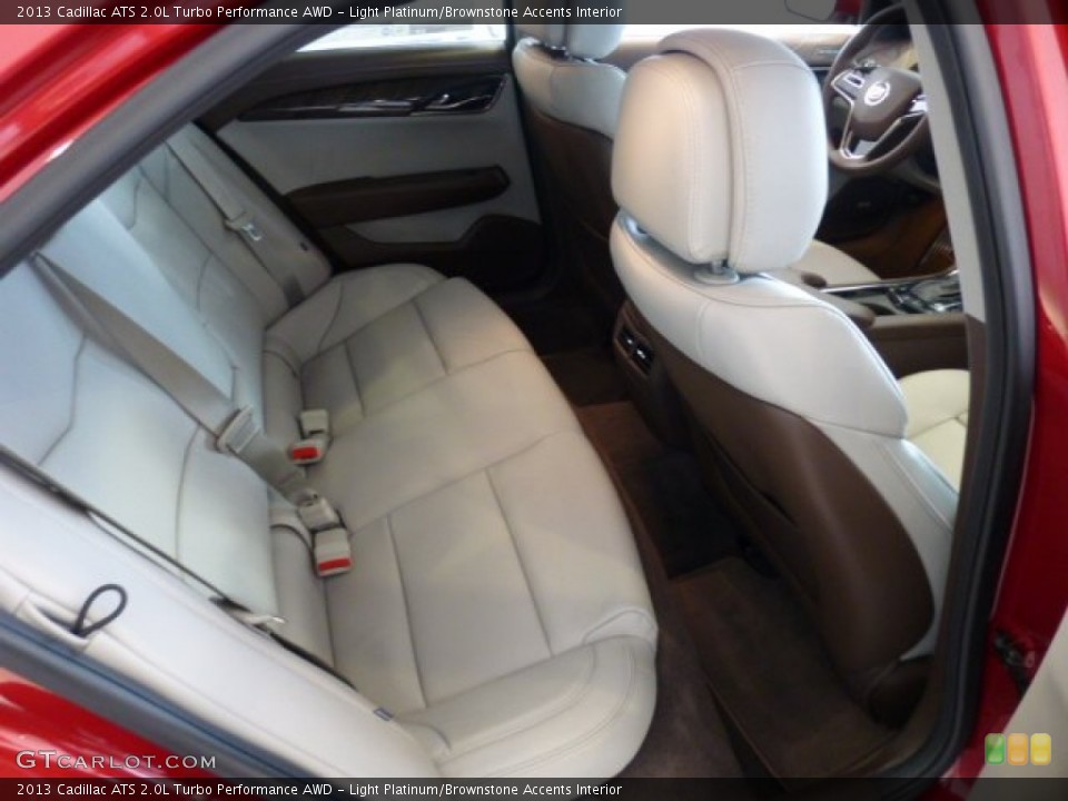 Light Platinum/Brownstone Accents Interior Rear Seat for the 2013 Cadillac ATS 2.0L Turbo Performance AWD #74323512
