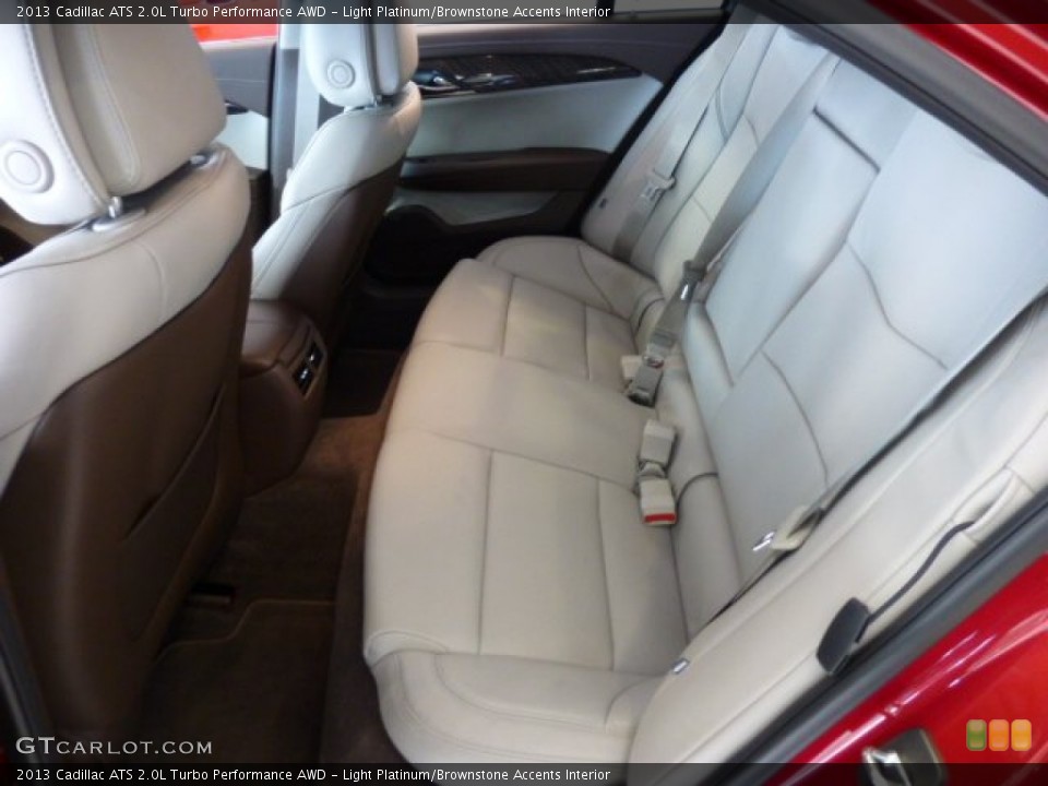 Light Platinum/Brownstone Accents Interior Rear Seat for the 2013 Cadillac ATS 2.0L Turbo Performance AWD #74323535