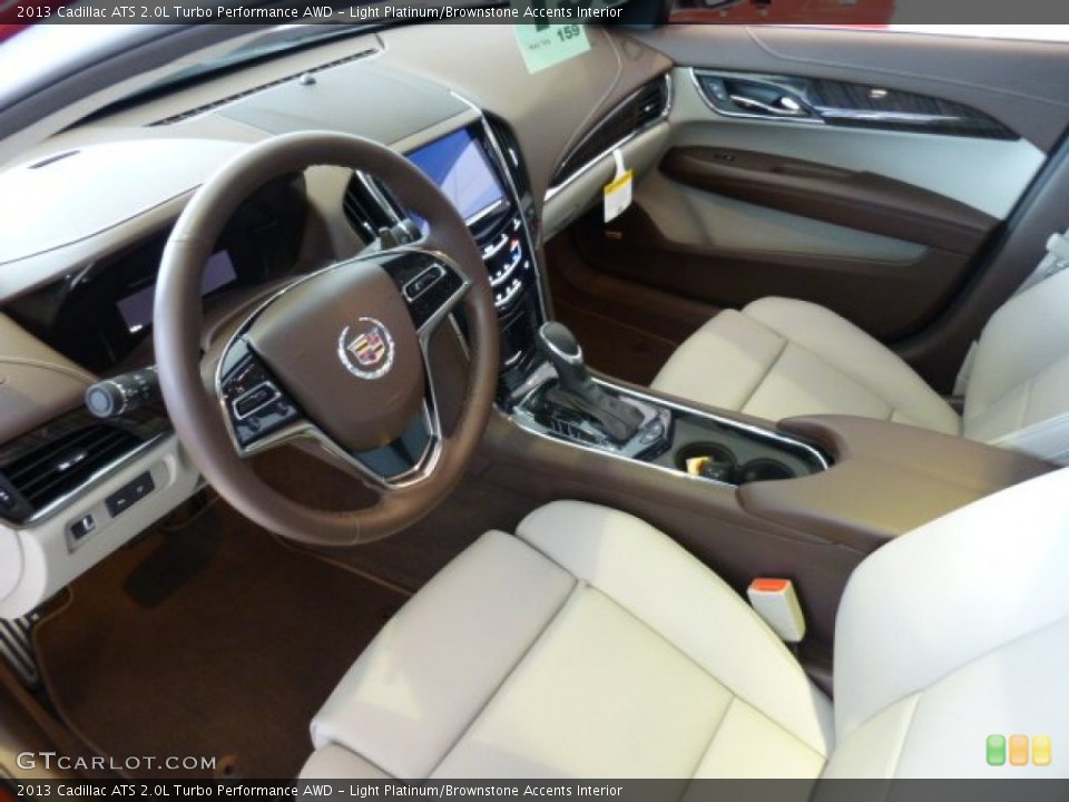 Light Platinum/Brownstone Accents Interior Prime Interior for the 2013 Cadillac ATS 2.0L Turbo Performance AWD #74323595