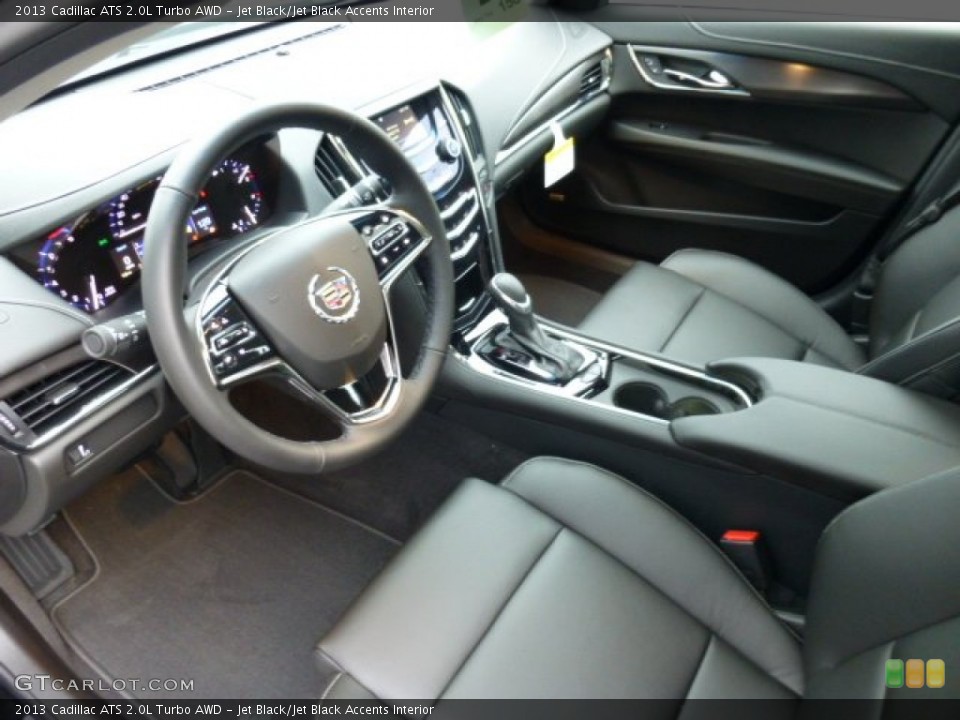 Jet Black/Jet Black Accents Interior Prime Interior for the 2013 Cadillac ATS 2.0L Turbo AWD #74323997