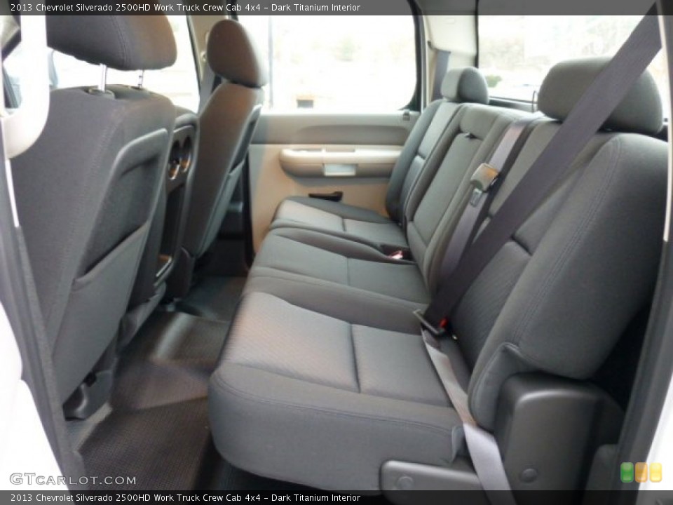 Dark Titanium Interior Rear Seat for the 2013 Chevrolet Silverado 2500HD Work Truck Crew Cab 4x4 #74324336