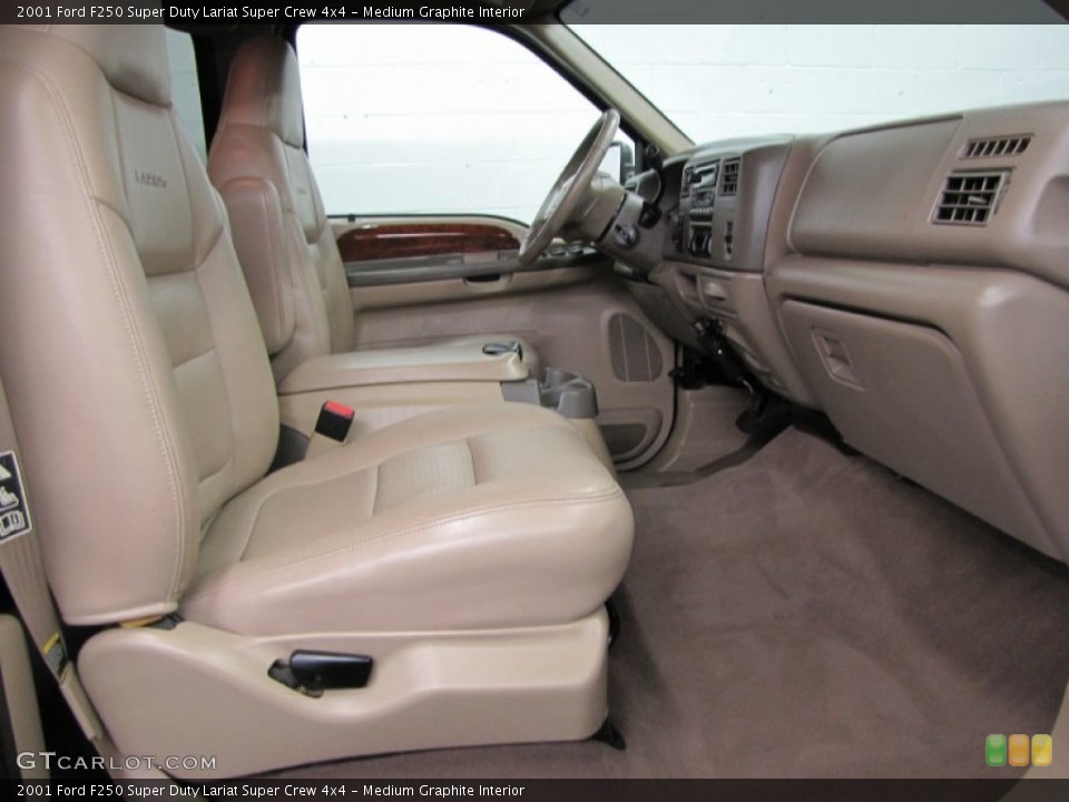Medium Graphite Interior Photo for the 2001 Ford F250 Super Duty Lariat Super Crew 4x4 #74324480