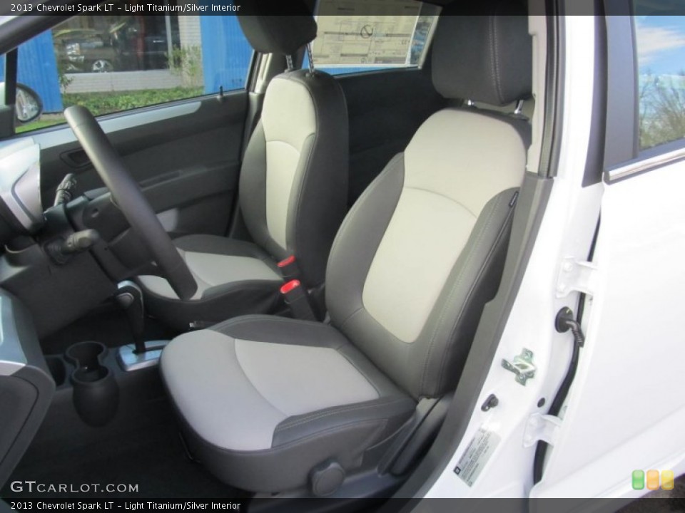 Light Titanium/Silver Interior Front Seat for the 2013 Chevrolet Spark LT #74324534