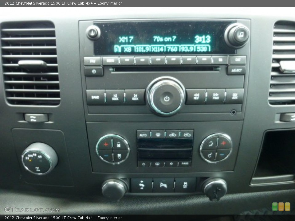 Ebony Interior Controls for the 2012 Chevrolet Silverado 1500 LT Crew Cab 4x4 #74325269