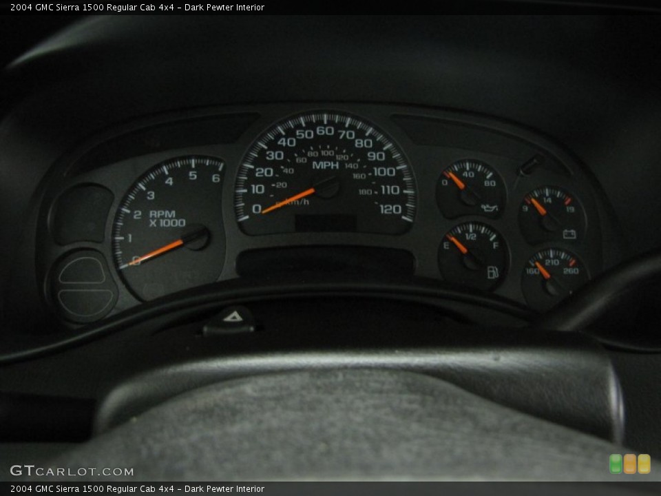 Dark Pewter Interior Gauges for the 2004 GMC Sierra 1500 Regular Cab 4x4 #74325321