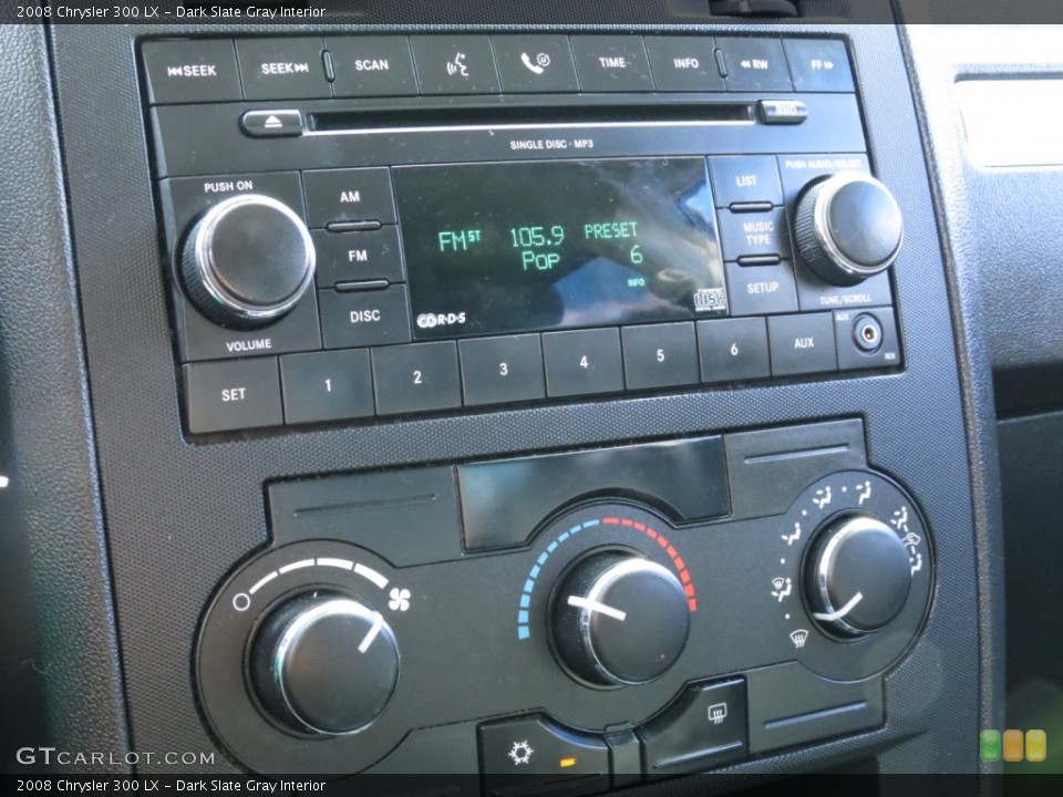 Dark Slate Gray Interior Controls for the 2008 Chrysler 300 LX #74325333