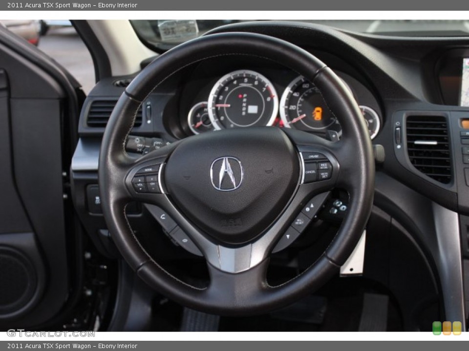 Ebony Interior Steering Wheel for the 2011 Acura TSX Sport Wagon #74326484