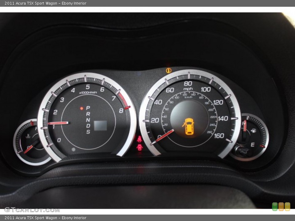 Ebony Interior Gauges for the 2011 Acura TSX Sport Wagon #74326532