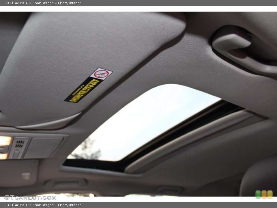 Ebony Interior Sunroof for the 2011 Acura TSX Sport Wagon #74326547