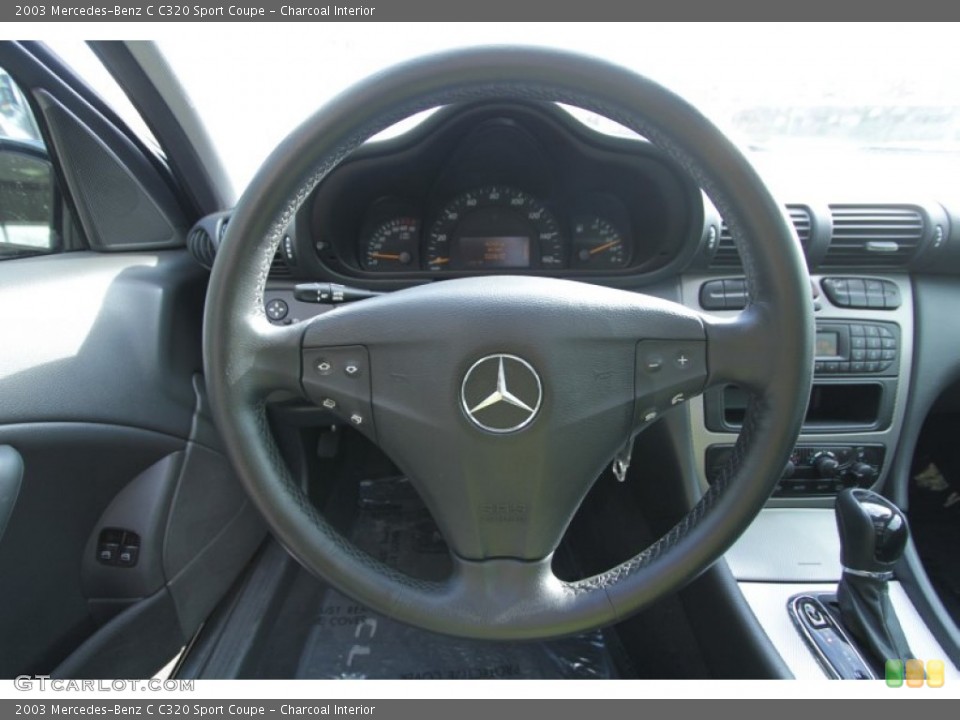 Charcoal Interior Steering Wheel for the 2003 Mercedes-Benz C C320 Sport Coupe #74326570