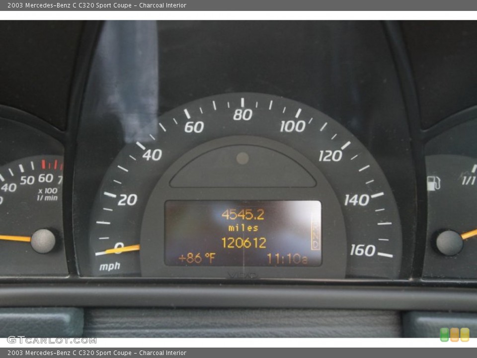 Charcoal Interior Gauges for the 2003 Mercedes-Benz C C320 Sport Coupe #74326586