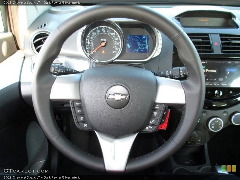 Dark Pewter/Silver Interior Steering Wheel for the 2013 Chevrolet Spark LT #74329136