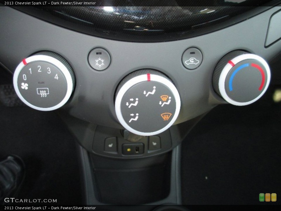 Dark Pewter/Silver Interior Controls for the 2013 Chevrolet Spark LT #74329176