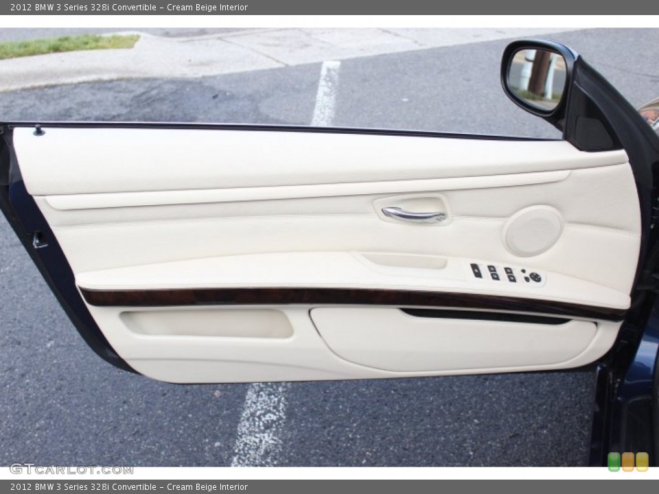 Cream Beige Interior Door Panel for the 2012 BMW 3 Series 328i Convertible #74330444
