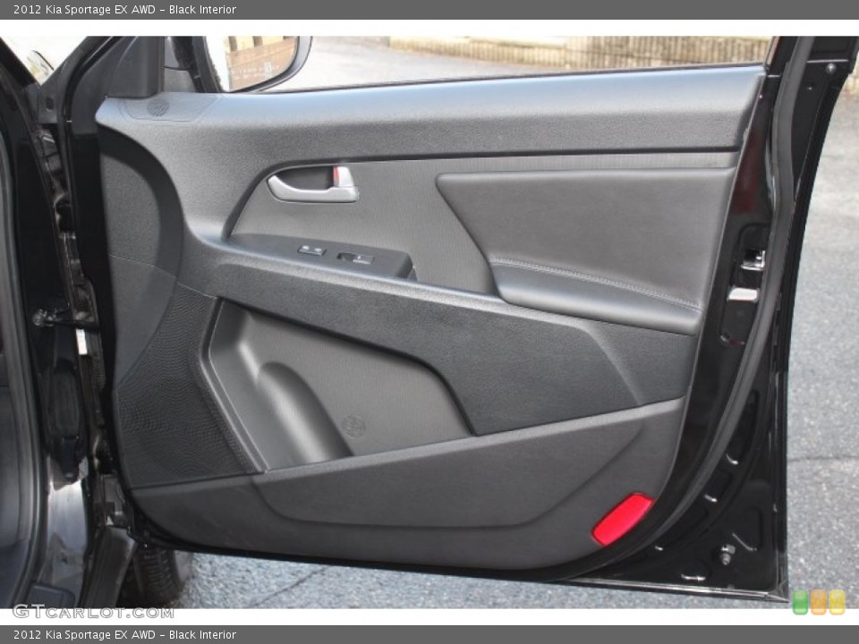 Black Interior Door Panel for the 2012 Kia Sportage EX AWD #74332129