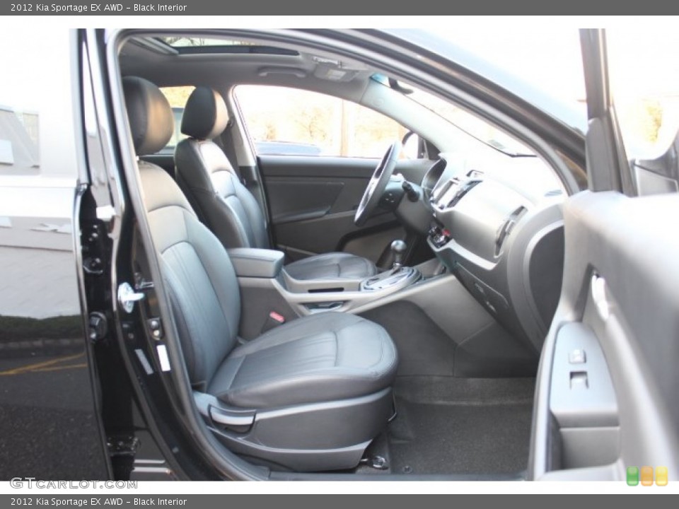 Black Interior Photo for the 2012 Kia Sportage EX AWD #74332176