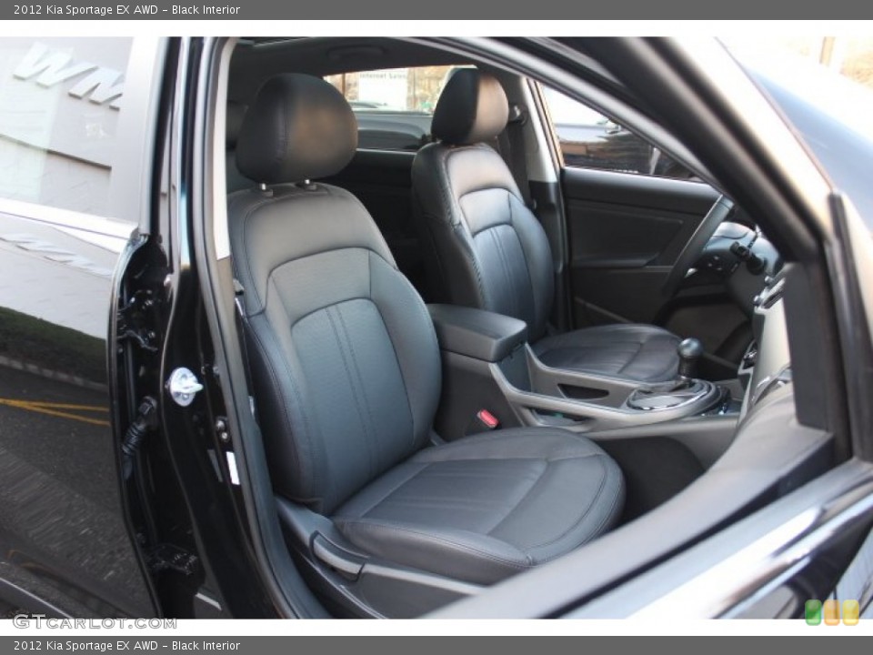 Black Interior Photo for the 2012 Kia Sportage EX AWD #74332198