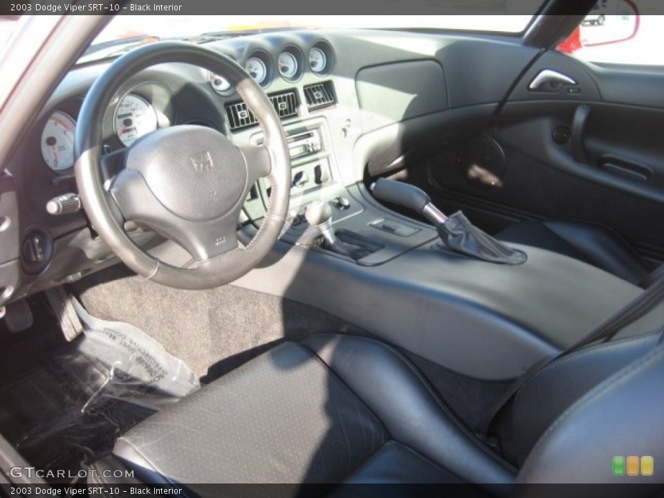 Black 2003 Dodge Viper Interiors