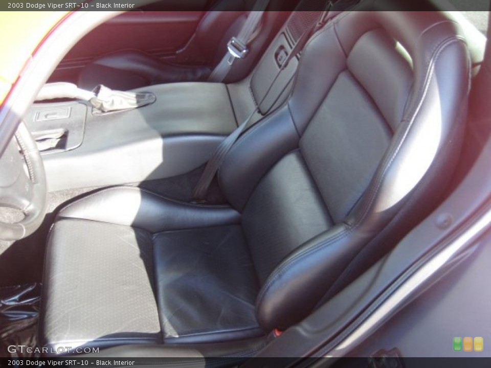 Black Interior Front Seat for the 2003 Dodge Viper SRT-10 #74335625