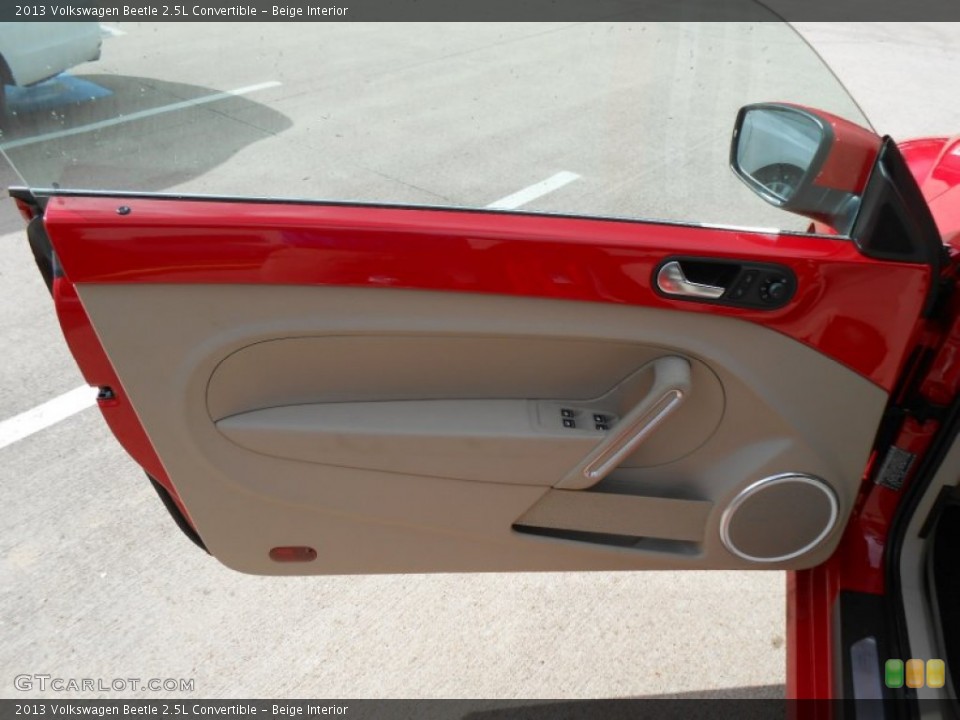 Beige Interior Door Panel for the 2013 Volkswagen Beetle 2.5L Convertible #74336776