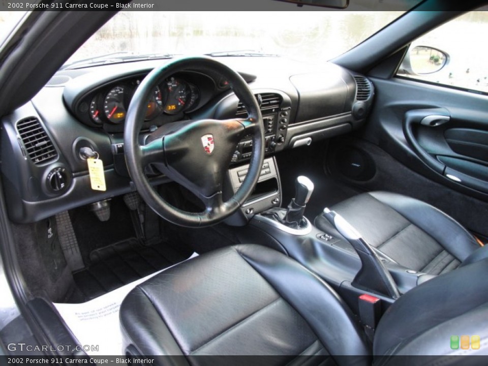 Black 2002 Porsche 911 Interiors