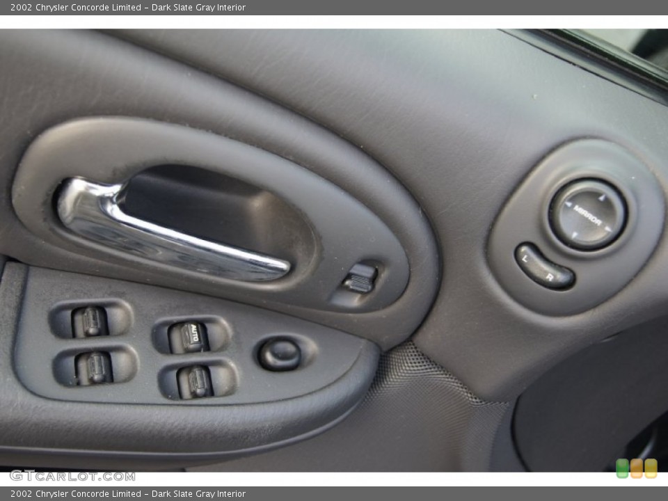 Dark Slate Gray Interior Controls for the 2002 Chrysler Concorde Limited #74337857