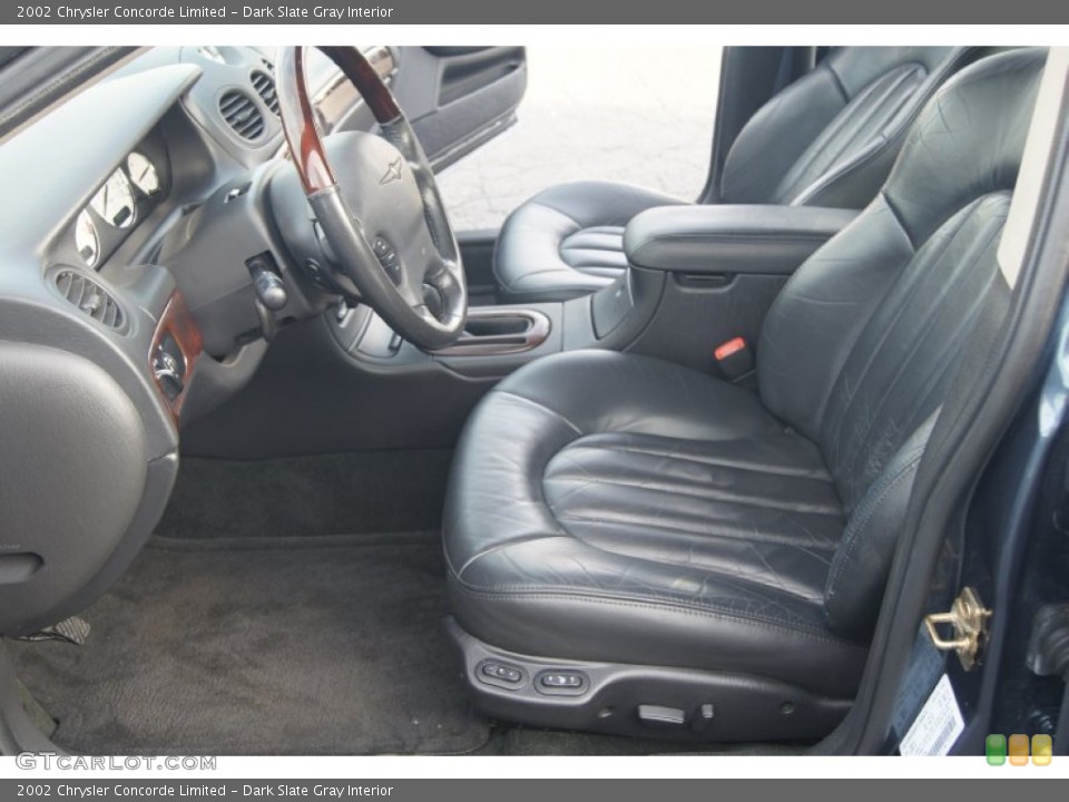 Dark Slate Gray Interior Front Seat for the 2002 Chrysler Concorde Limited #74337875