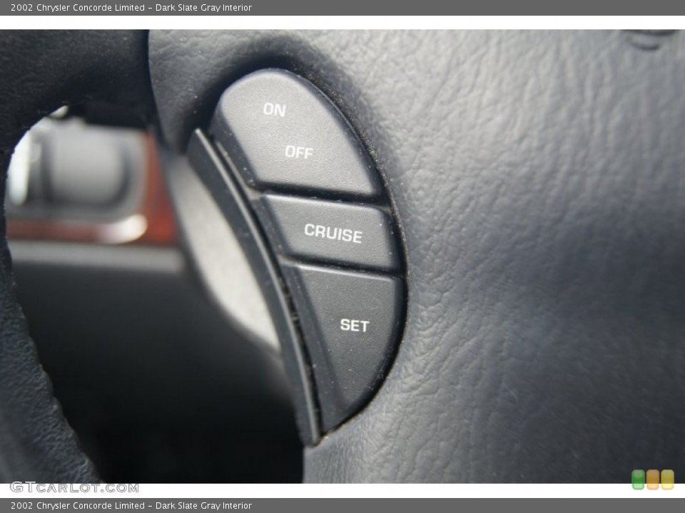 Dark Slate Gray Interior Controls for the 2002 Chrysler Concorde Limited #74338203