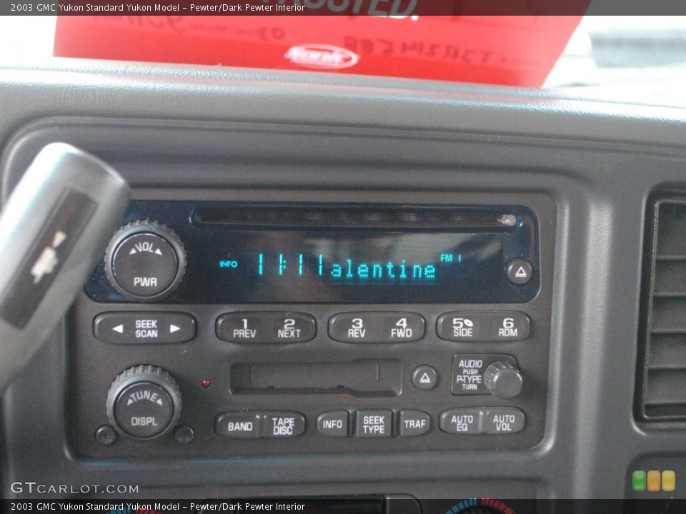 Pewter/Dark Pewter Interior Audio System for the 2003 GMC Yukon  #74339109