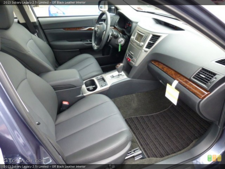Off Black Leather Interior Photo for the 2013 Subaru Legacy 2.5i Limited #74339630