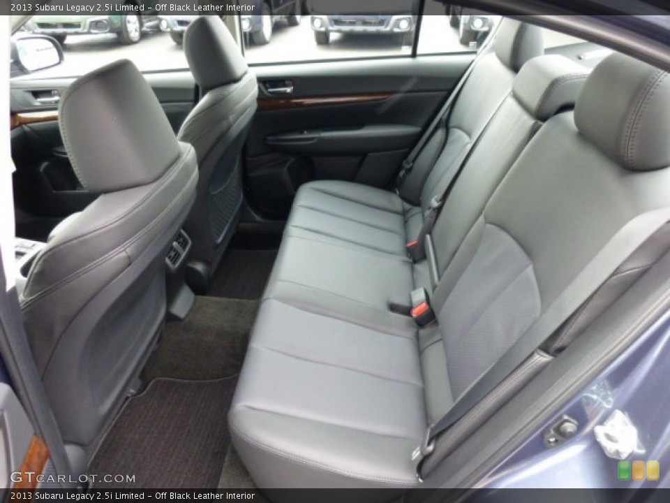 Off Black Leather Interior Rear Seat for the 2013 Subaru Legacy 2.5i Limited #74339693