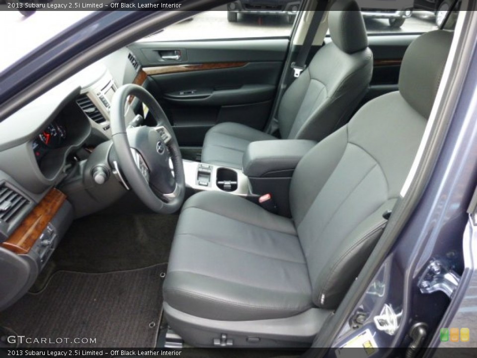 Off Black Leather Interior Photo for the 2013 Subaru Legacy 2.5i Limited #74339730