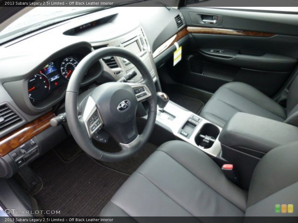 Off Black Leather Interior Prime Interior for the 2013 Subaru Legacy 2.5i Limited #74339751