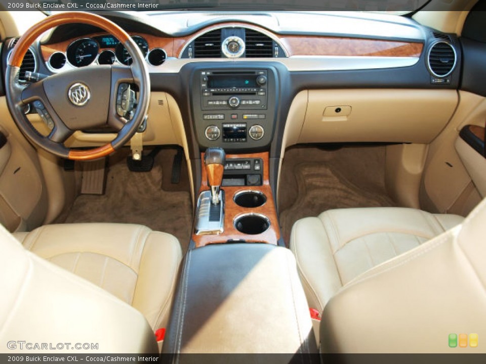 Cocoa/Cashmere Interior Dashboard for the 2009 Buick Enclave CXL #74340362