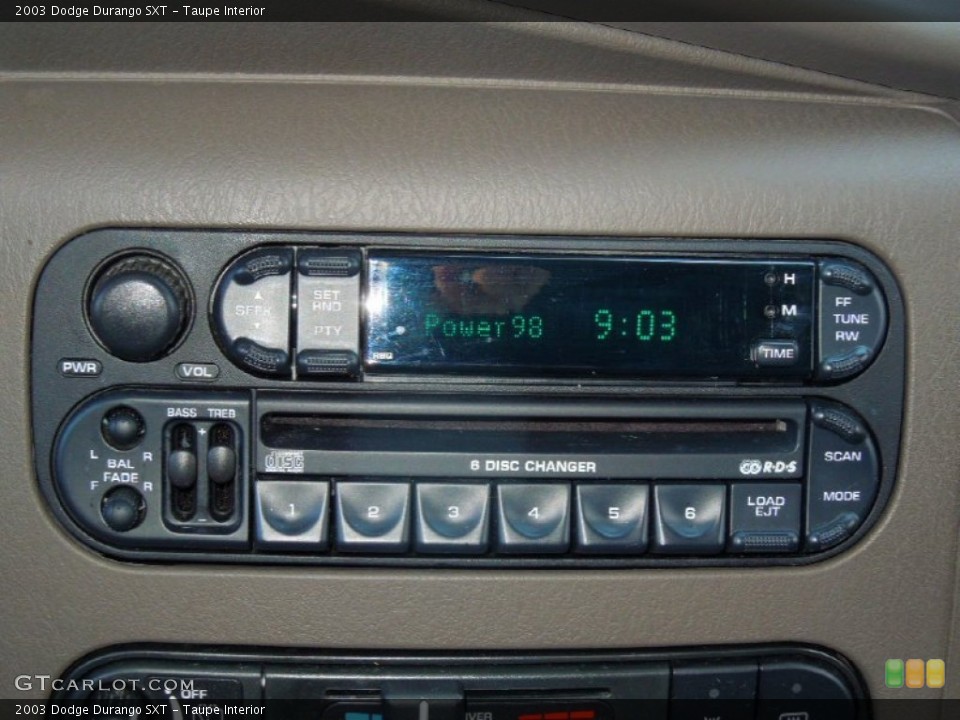 Taupe Interior Audio System for the 2003 Dodge Durango SXT #74340464