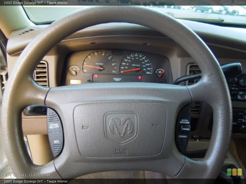 Taupe Interior Steering Wheel for the 2003 Dodge Durango SXT #74340480