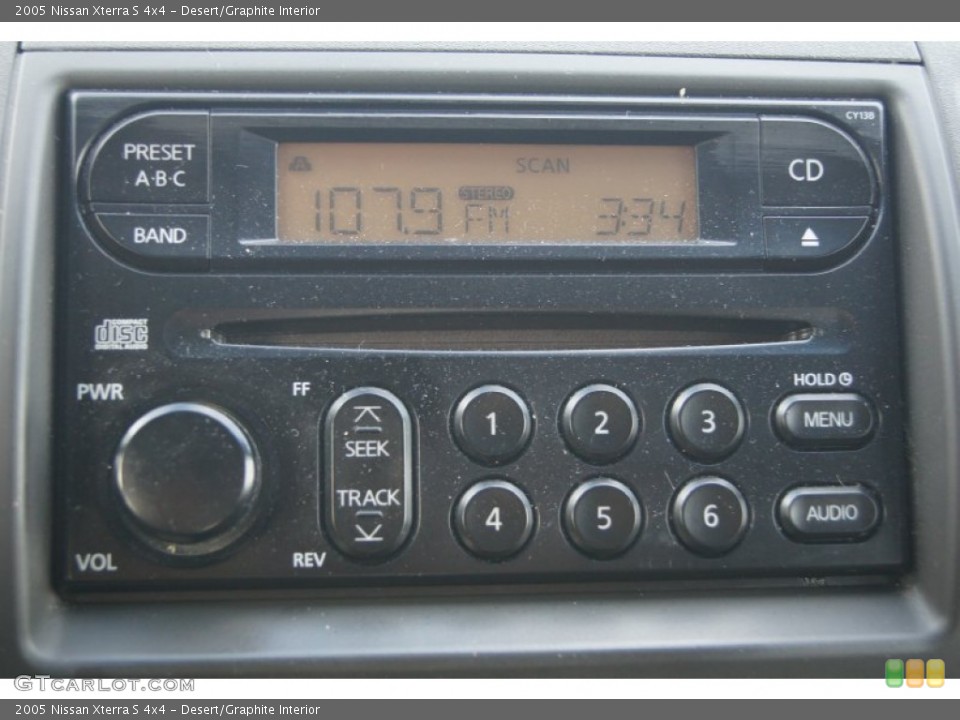 Desert/Graphite Interior Audio System for the 2005 Nissan Xterra S 4x4 #74340987