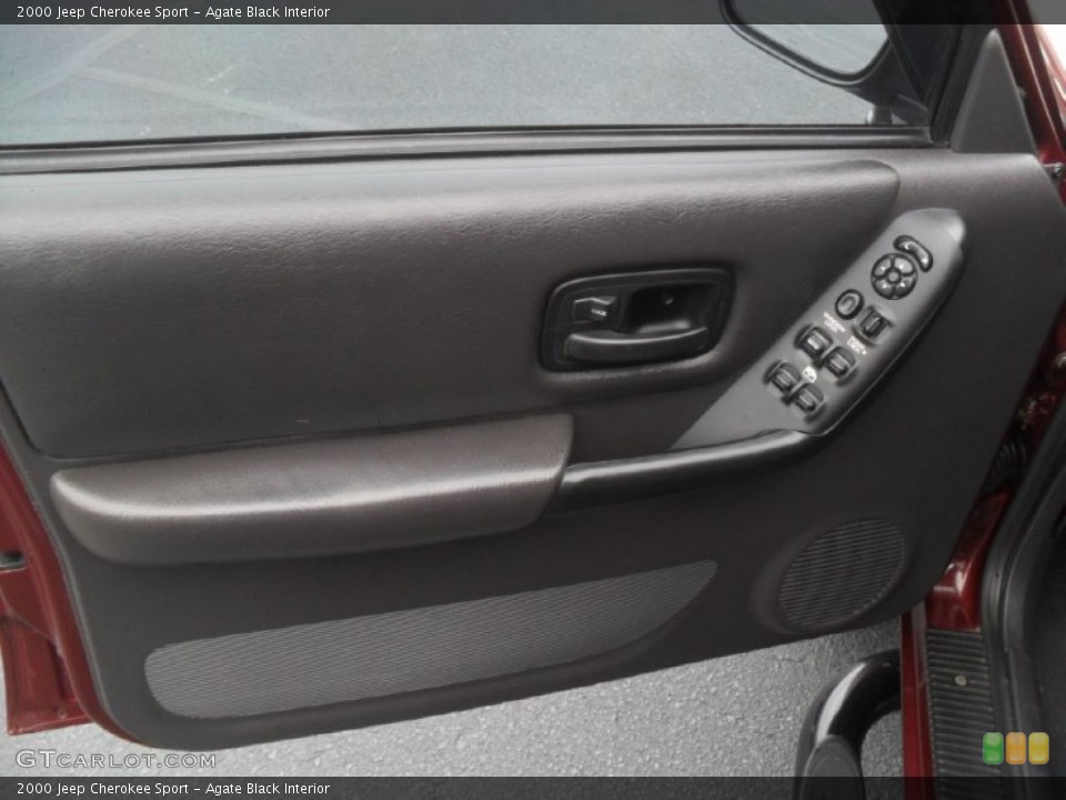 Agate Black Interior Door Panel for the 2000 Jeep Cherokee Sport #74341010