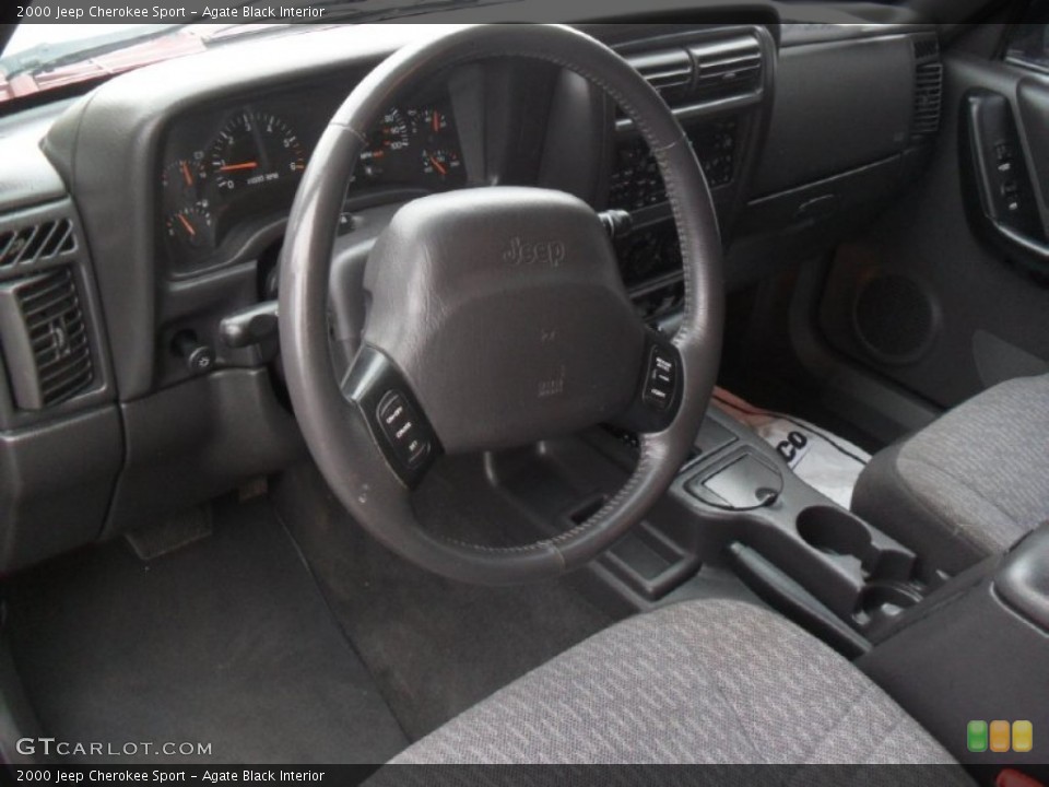 Agate Black Interior Photo for the 2000 Jeep Cherokee Sport #74341304