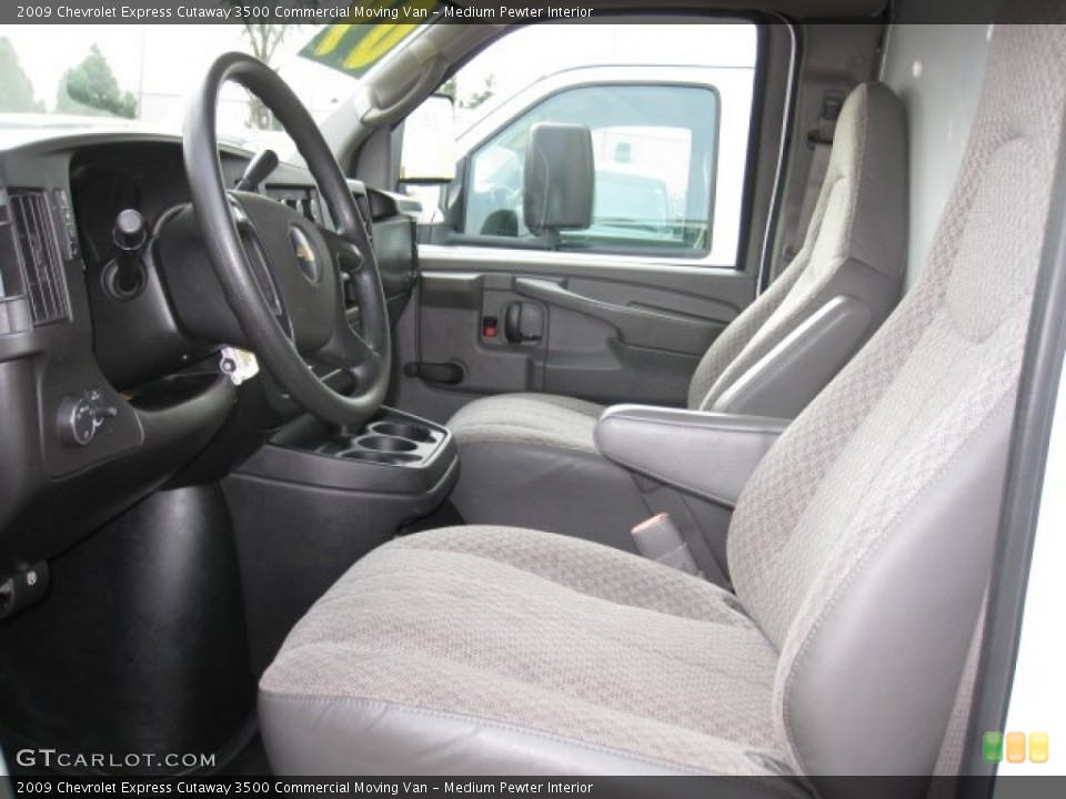 Medium Pewter Interior Front Seat for the 2009 Chevrolet Express Cutaway 3500 Commercial Moving Van #74344118