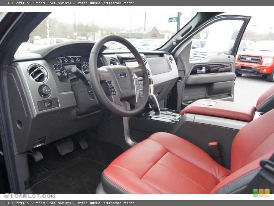 Limited Unique Red Leather Interior Prime Interior for the 2013 Ford F150 Limited SuperCrew 4x4 #74345270