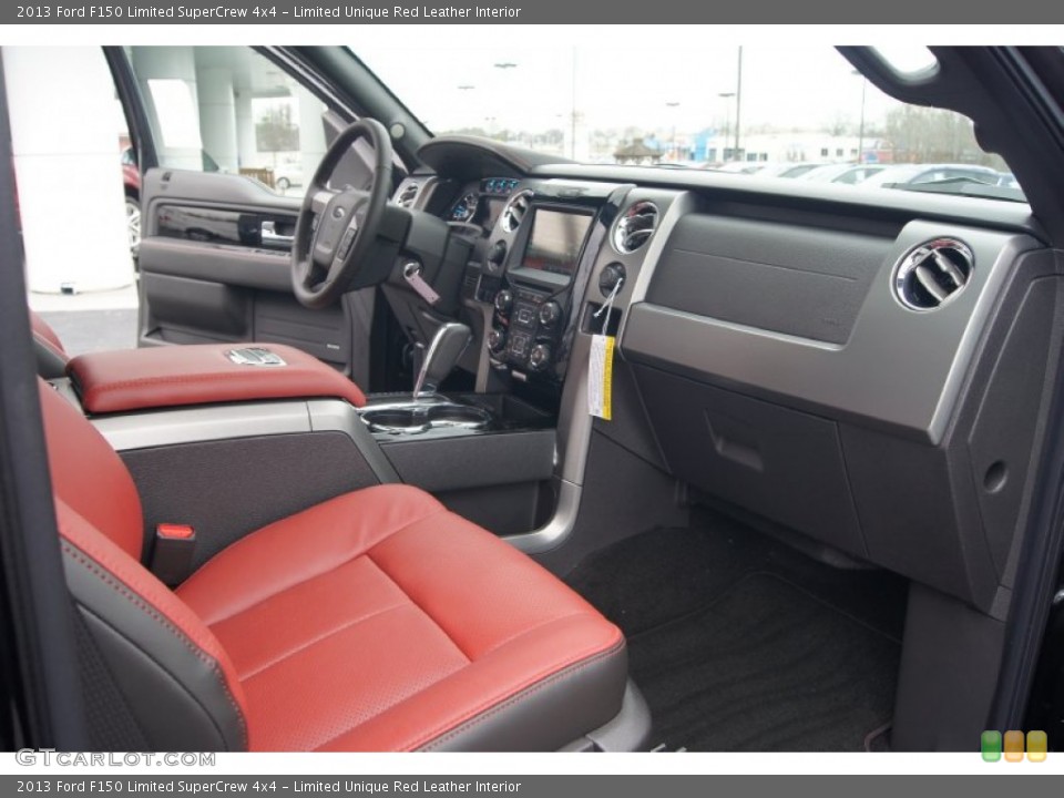 Limited Unique Red Leather Interior Dashboard for the 2013 Ford F150 Limited SuperCrew 4x4 #74345453