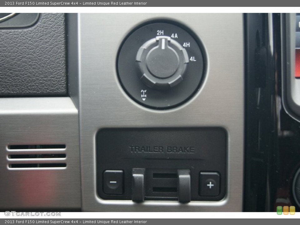 Limited Unique Red Leather Interior Controls for the 2013 Ford F150 Limited SuperCrew 4x4 #74345869