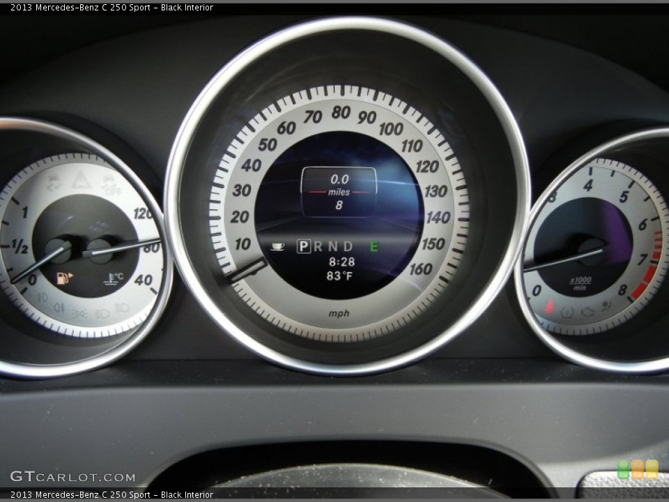 Black Interior Gauges for the 2013 Mercedes-Benz C 250 Sport #74346076