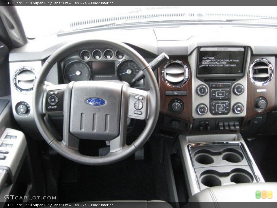 Black Interior Dashboard for the 2013 Ford F250 Super Duty Lariat Crew Cab 4x4 #74346370